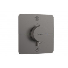 Смеситель для душа Hansgrohe Термостат скрытого монтажа ShowerSelect Comfort Q на 2 функции, черный хром (15583340)