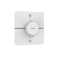 Смеситель для душа Hansgrohe Термостат скрытого монтажа ShowerSelect Comfort Q на 2 функции, белый (15583700)