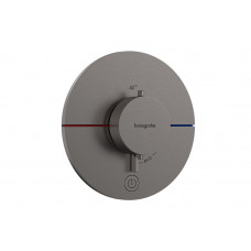 Змішувач для душу Hansgrohe Термостат прихованого монтажу ShowerSelect Comfort S HighFlow на 1 функцію, Brushed Black Chromе, чорний хром (15562340)