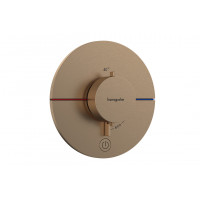 Смеситель для душа Hansgrohe Термостат скрытого монтажа ShowerSelect Comfort S HighFlow на 1 функцию, бронзовый (15562140)