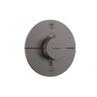 Смеситель для душа Hansgrohe Термостат скрытого монтажа ShowerSelect Comfort S на 2 функции, черный хром (15554340)