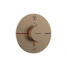 Змішувач для душу Hansgrohe Термостат прихованого монтажу ShowerSelect Comfort S на 2 функції, бронзовий (15554140)