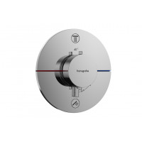 Смеситель для душа Hansgrohe Термостат скрытого монтажа ShowerSelect Comfort S на 2 функции, хром (15554000)