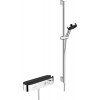 Смеситель для душа Hansgrohe Термостат ShowerTablet Select 412 мм в комплекте с душевым набором 90см, хром (24270000)