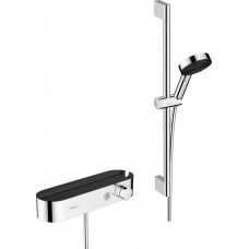 Смеситель для душа Hansgrohe Термостат ShowerTablet Select 412 мм в комплекте с душевым набором, хром (24260000)