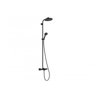 Душова система Hansgrohe Activera S 240 1jet EcoSmart з термостатом Ecostat Fine для ванни, чорний (28871670)