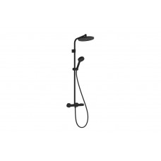 Душевая система Hansgrohe Activera S 240 1jet EcoSmart+ Ecostat Fine Varia, черный (28083670)