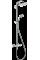 Душевая система Hansgrohe Croma Air 220 1jet Showerpipe EcoSmart с термостатом и поворотным держателем 400мм, хром (27188000)