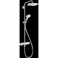 Душевая система Hansgrohe Croma E Showerpipe 280 1jet EcoSmart с термостатом, хром (27660000)
