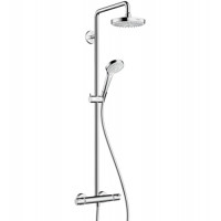 Душова система Hansgrohe Croma Select S 180 2jet з термостатом, хром/білий (27253400)