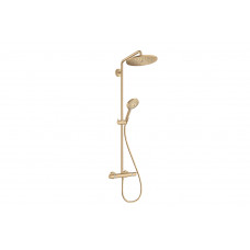 Душевая система Hansgrohe Croma Select S 280 1jet Showerpipe EcoSmart с термостатом, бронзовый (26891140)