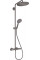 Душевая система Hansgrohe Croma Select S 280 1jet Showerpipe с термостатом, черный хром (26890340)