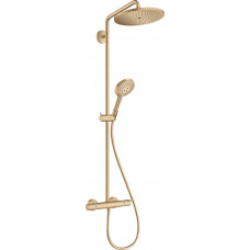 Душевая система Hansgrohe Croma Select S 280 1jet Showerpipe с термостатом, бронзовый (26890140)