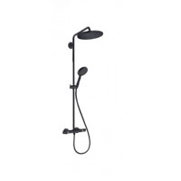 Душова система Hansgrohe Croma Select S 280 1jet Showerpipe з термостатом, чорний (26890670)