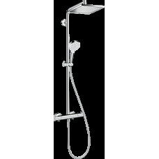 Душевая система Hansgrohe Crometta E Showerpipe EcoSmart 240 1jet с термостатом: 9 л/мин, хром (27281000)