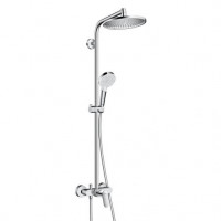 Душевая система Hansgrohe Crometta S Showerpipe 240 1jet с смесителем, хром (27269000)