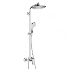 Душевая система Hansgrohe Crometta S Showerpipe 240 1jet с смесителем, хром (27269000)
