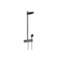 Душевая система Hansgrohe Pulsify Showerpipe 260 2jet 400 EcoSmart, черный хром (24241340)