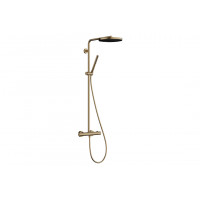 Душова система Hansgrohe Pulsify S Puro Showerpipe 260 1jet EcoSmart з Ecostat Fine, бронзовий (24223140)