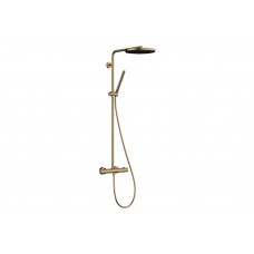 Душевая система Hansgrohe Pulsify S Puro Showerpipe 260 1jet EcoSmart с Ecostat Fine, бронзовый (24223140)