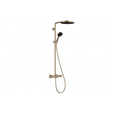 Душевая система Hansgrohe Pulsify S Puro Showerpipe 260 1jet EcoSmart с Ecostat Fine, бронзовый (24237140)