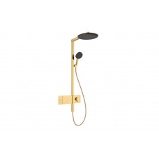 Душевая система Hansgrohe Raindance Alive S 300 1jet с ShowerSelect Comfort, золотой (24582990)