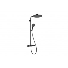 Душевая система Hansgrohe Raindance Alive S Puro 300 1jet EcoSmart с Ecostat Element, черный (24593670)