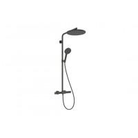 Душевая система Hansgrohe Raindance Alive S Puro 300 1jet с Ecostat Element, черный хром (24592340)