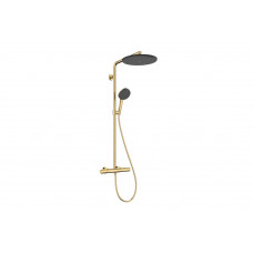 Душевая система Hansgrohe Raindance Alive S Puro 300 1jet с Ecostat Element, золотой (24592990)