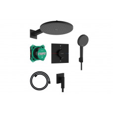 Душевая система Hansgrohe Душевой комплект Raindance Alive S 300 1jet 6 в1 (24630670), черный (24630670)