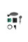 Душевая система Hansgrohe Душевой комплект Raindance Alive S 300 1jet 6 в1 (24630670), черный (24630670)
