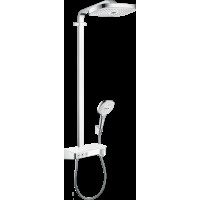 Душевая система Hansgrohe Raindance Select E 300 3Jet с термостатом ShowerTablet, хром/белый (27127400)