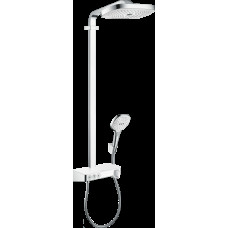 Душевая система Hansgrohe Raindance Select E 300 3Jet с термостатом ShowerTablet, хром/белый (27127400)