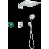 Душова система Hansgrohe Душовий комплект Raindance E 300 1jet ShowerSelect Square 6в1 (27952000), хром (27952000)