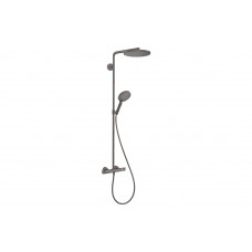 Душевая система Hansgrohe Raindance S 240 EcoSmart PowderRain 2jet с термостатом, черный хром (28823340)