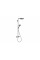 Душевая система Hansgrohe Raindance S 240 EcoSmart PowderRain 2jet с термостатом, черный хром (28823340)