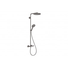 Душевая система Hansgrohe Raindance S 240 EcoSmart+ PowderRain 1jet с термостатом, черный хром (28825340)