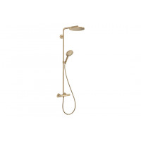 Душевая система Hansgrohe Raindance S 240 EcoSmart+ PowderRain 1jet с термостатом, бронзовый (28825140)
