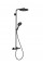 Душевая система Hansgrohe Raindance S 240 Showerpipe PowderRain 1jetP с термостатом, черный (27633670)