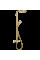 Душевая система Hansgrohe Raindance S 240 Showerpipe PowderRain 1jetP с термостатом Polished Gold Op, золотой (27633990)