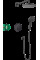 Душевая система Hansgrohe скрытого монтажа Raindance S 240 1jet ShowerSelect S 8 в1 (27959670), черный (27959670)