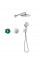 Душевая система Hansgrohe Душевой комплект Raindance S 240 1jet ShowerSelect S 6 в1 (27951000), хром (27951000)