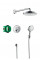 Душевая система Hansgrohe Душевой комплект Raindance Select S/ShowerSelect S 7в1, хром (27297000)