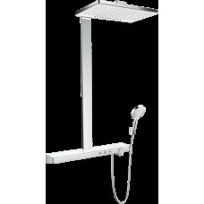 Душевая система Hansgrohe Rainmaker Select Showerpipe 460 2jet с термостатом, цвет белый/хром, хром/белый (27109400)
