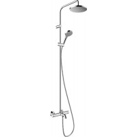 Душова система Hansgrohe Vernis Blend 200 1jet EcoSmart для ванни з термостатом, хром (26079000)