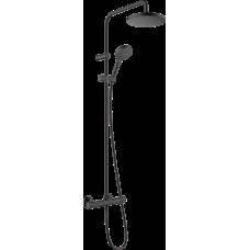 Душевая система Hansgrohe Vernis Blend Showerpipe 200 1jet EcoSmart с термостатом, черный (26089670)