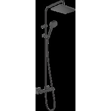Душевая система Hansgrohe Vernis Shape Showerpipe 230 1jet с термостатом, черный (26286670)