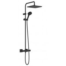 Душевая система Hansgrohe Vernis Shape Showerpipe 240 1jet EcoSmart с термостатом, черный (26429670)