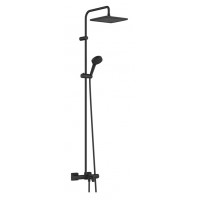 Душова система Hansgrohe Vernis Shape Showerpipe 240 1jet з термостатом для ванни, чорний (26900670)