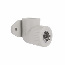 Уголок PPR Blue Ocean настенный с креплением 25х1/2", 90° ВР